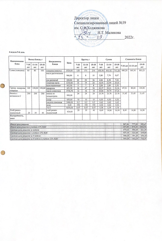 Ас мәзірі 23.09.2022ж