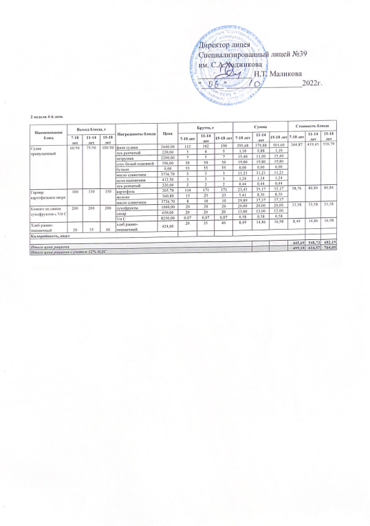 Ас мәзірі 06.10.2022ж