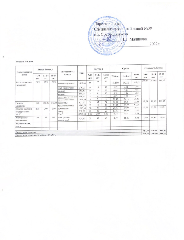 Ас мәзірі 08.11.2022ж