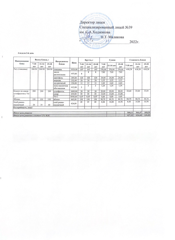 Ас мәзірі 30.11.2022ж