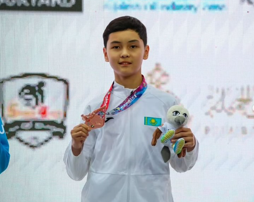Лицей оқушысы каратэ бойынша Біріккен Араб Әмірліктері еліндегі Фуджейра қаласында өткен “Youth League” жарысында қола жүлдеге ие болды!